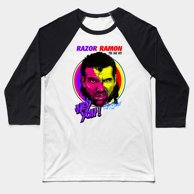 Hey You Razor Ramon 1958-2022 Thank For The Memories Baseball T-Shirt by RAINYDROP